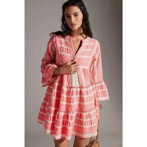 Devotion Twins Women’s Large Rose Embroidered Ella Tunic Dress